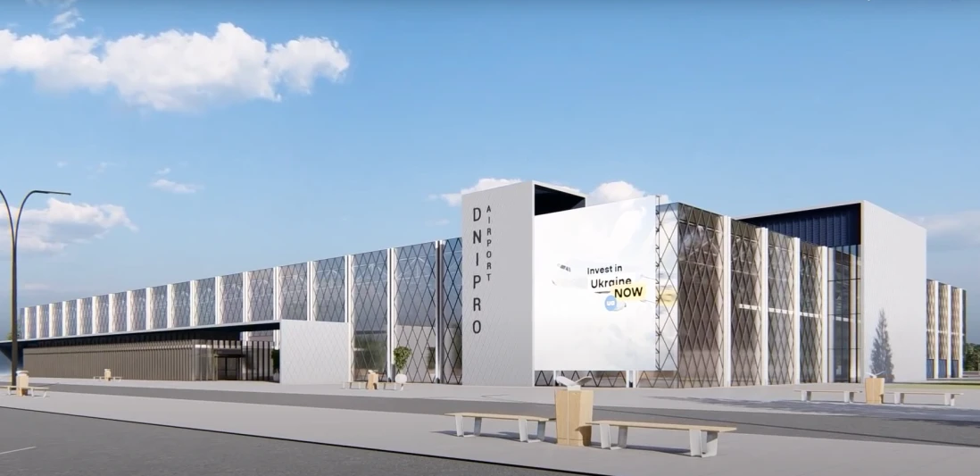 Що Ярославський будує в аеропорту Дніпра: вперше оприлюднені детальні плани нового аеропорту
